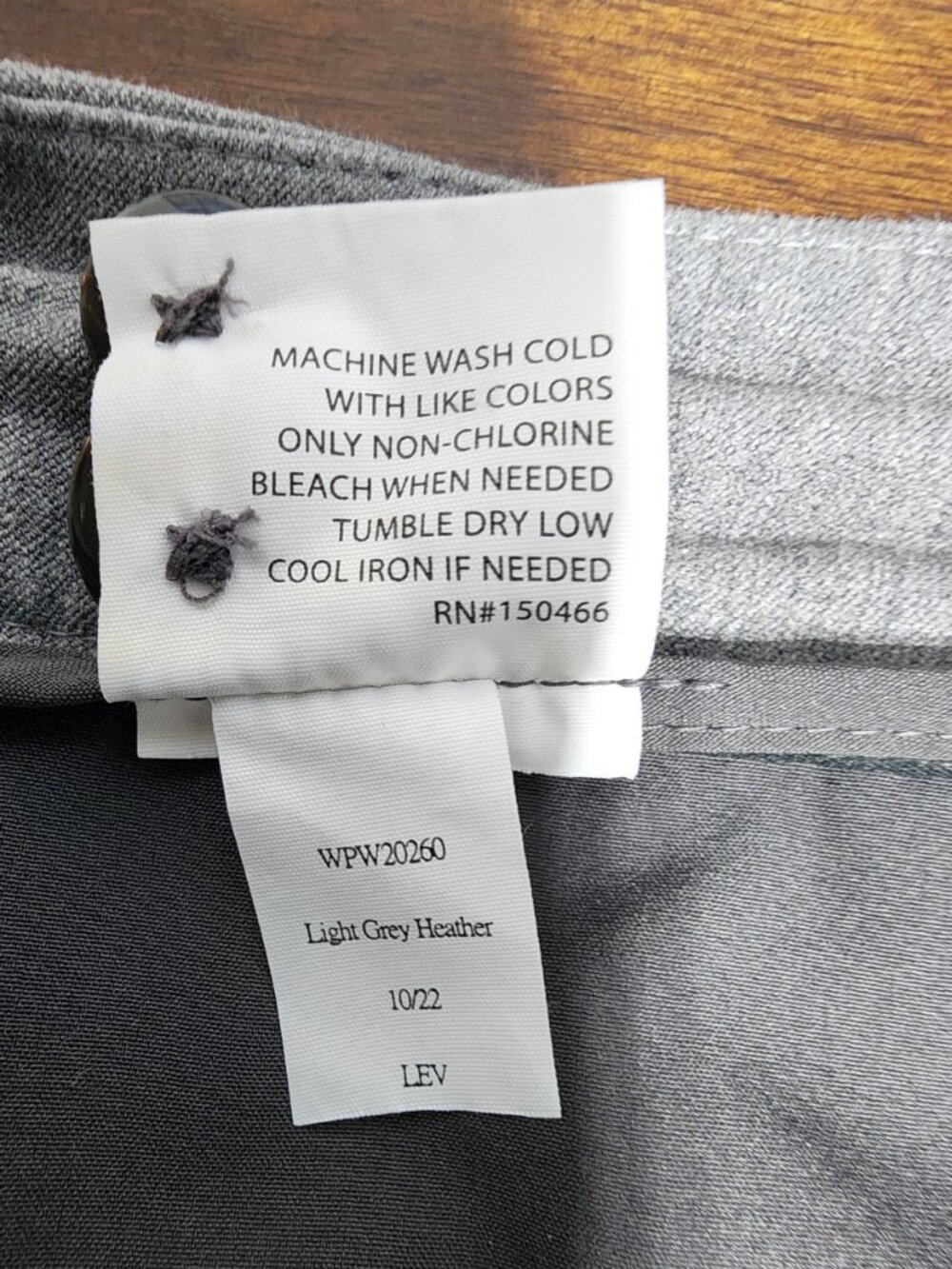 41 Hawthorn 22W Light Grey Heather Stretch Ankle Dress Pants - Picture 10 of 15